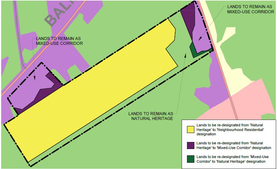Official Plan Schedule C - Land Use - Applicant's Proposal