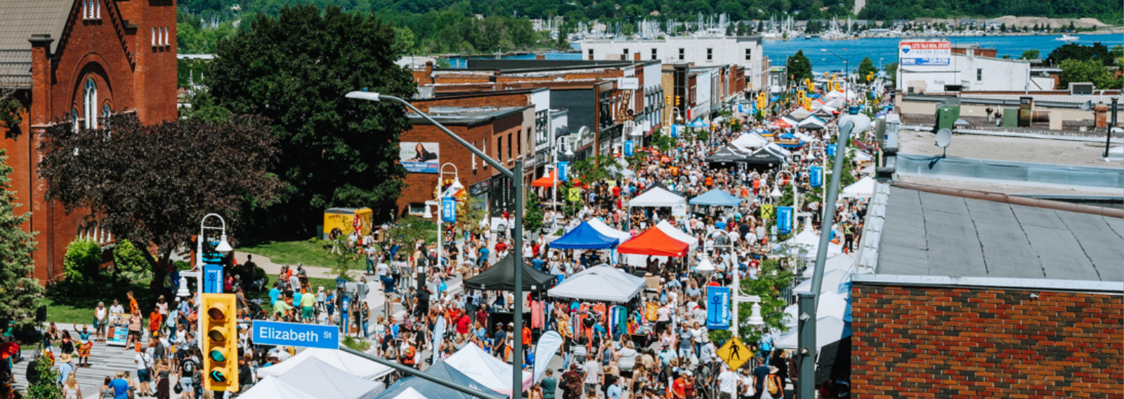 Crowd of people on street