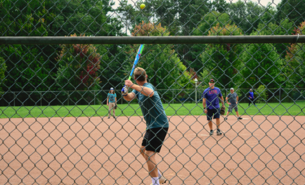 people playing baseball