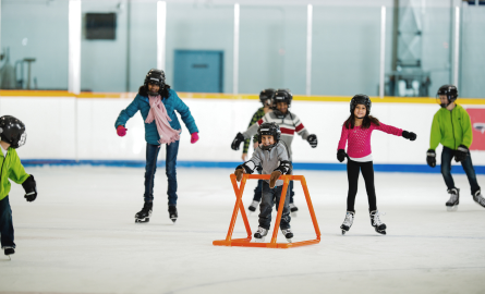 people skating on rink