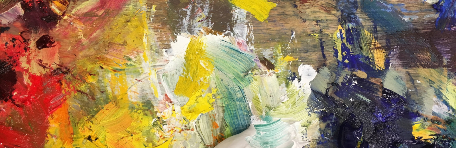 Close up paint palette