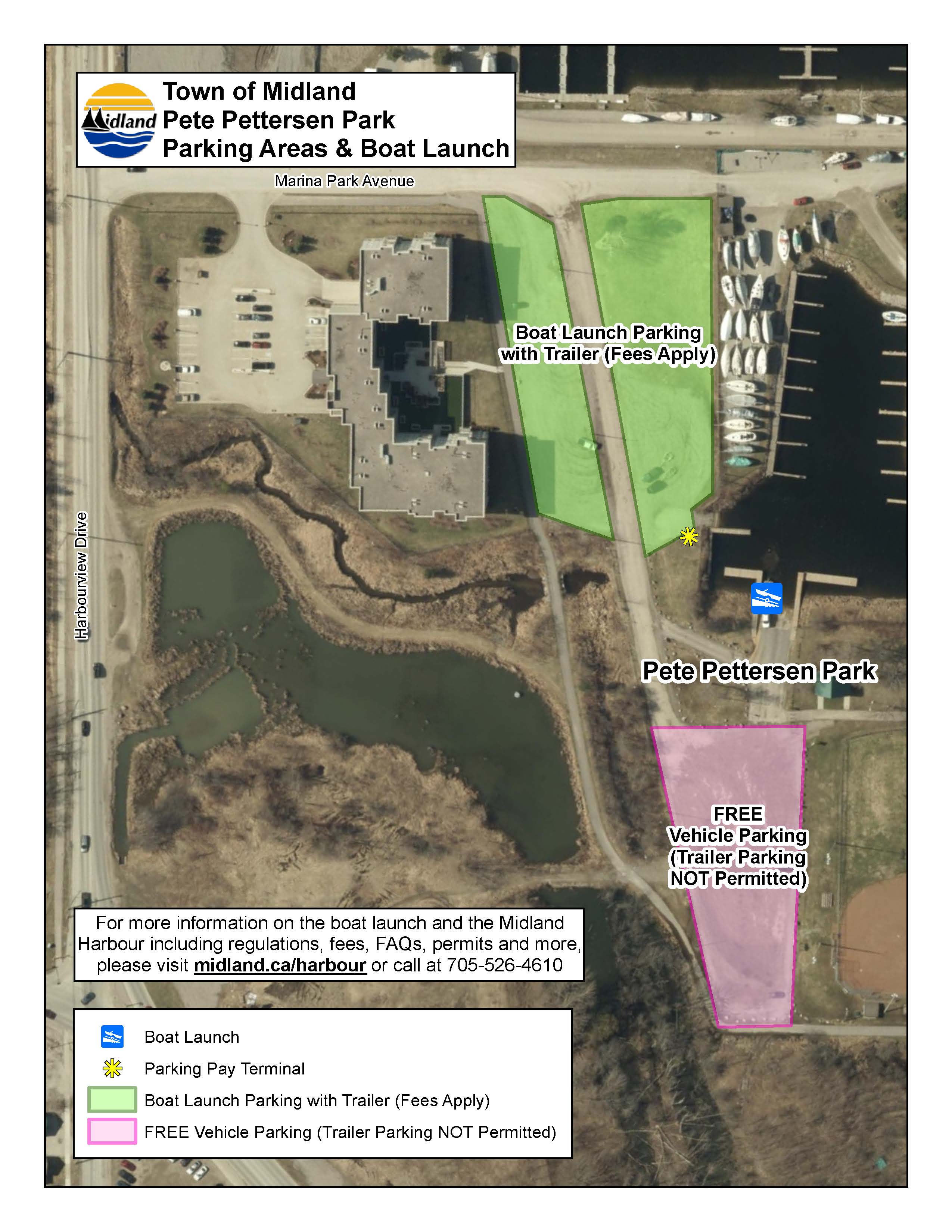 Boat Launch Parking Map