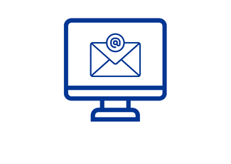 Icon with Computer and E-mail