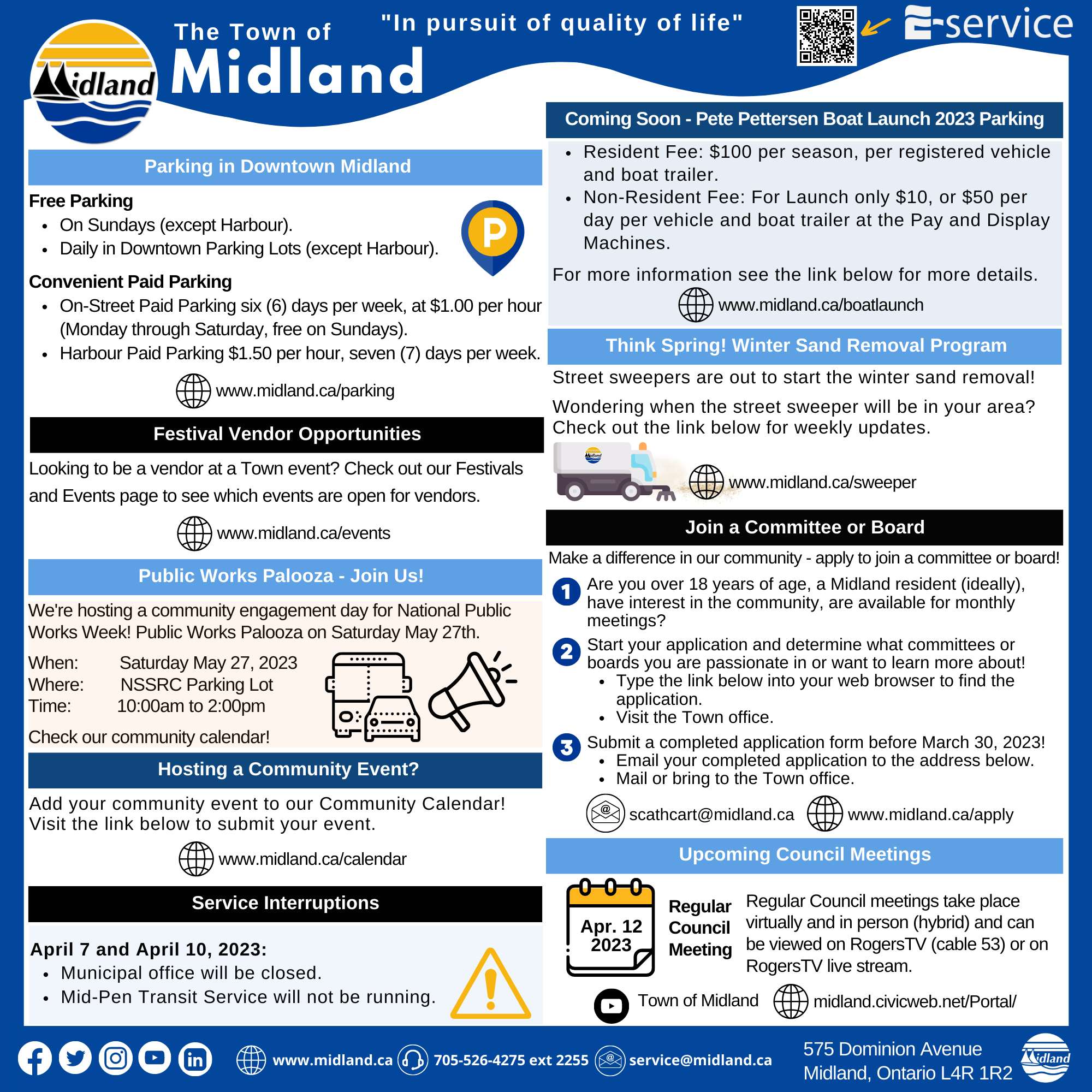 Town of Midland Town Page Ad - April 6, 2023 