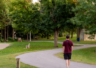 Person walking on Path