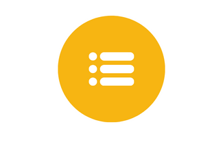 Yellow circle with lines