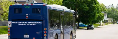 Town of Midland bus on street