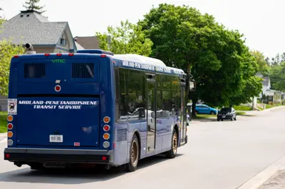 Town of Midland bus on street