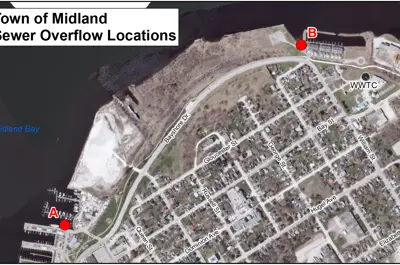 Sewer Overflow Locations Map