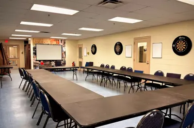 Seniors room set up for meeting