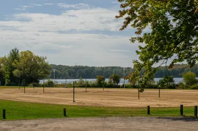 Beach volleyball courts