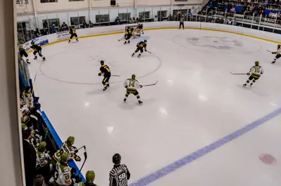 Hockey game on Centennial arena