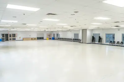Community Hall shown empty