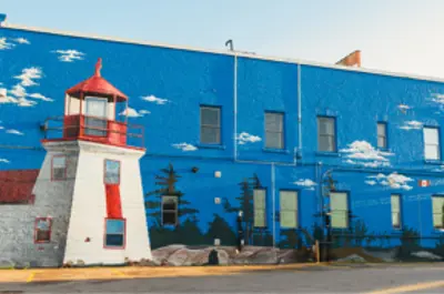 Lighthouse mural