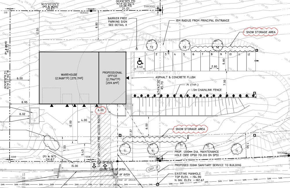 Site Plan - Pillsbury drive