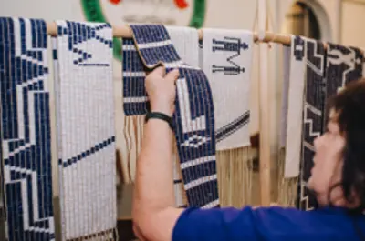 Display of beading projects