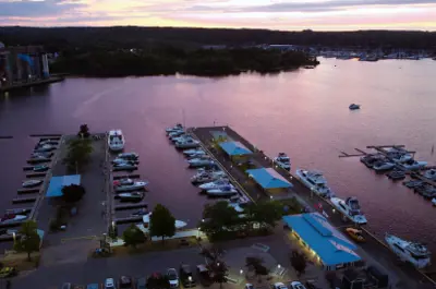Midland Harbour at sunset