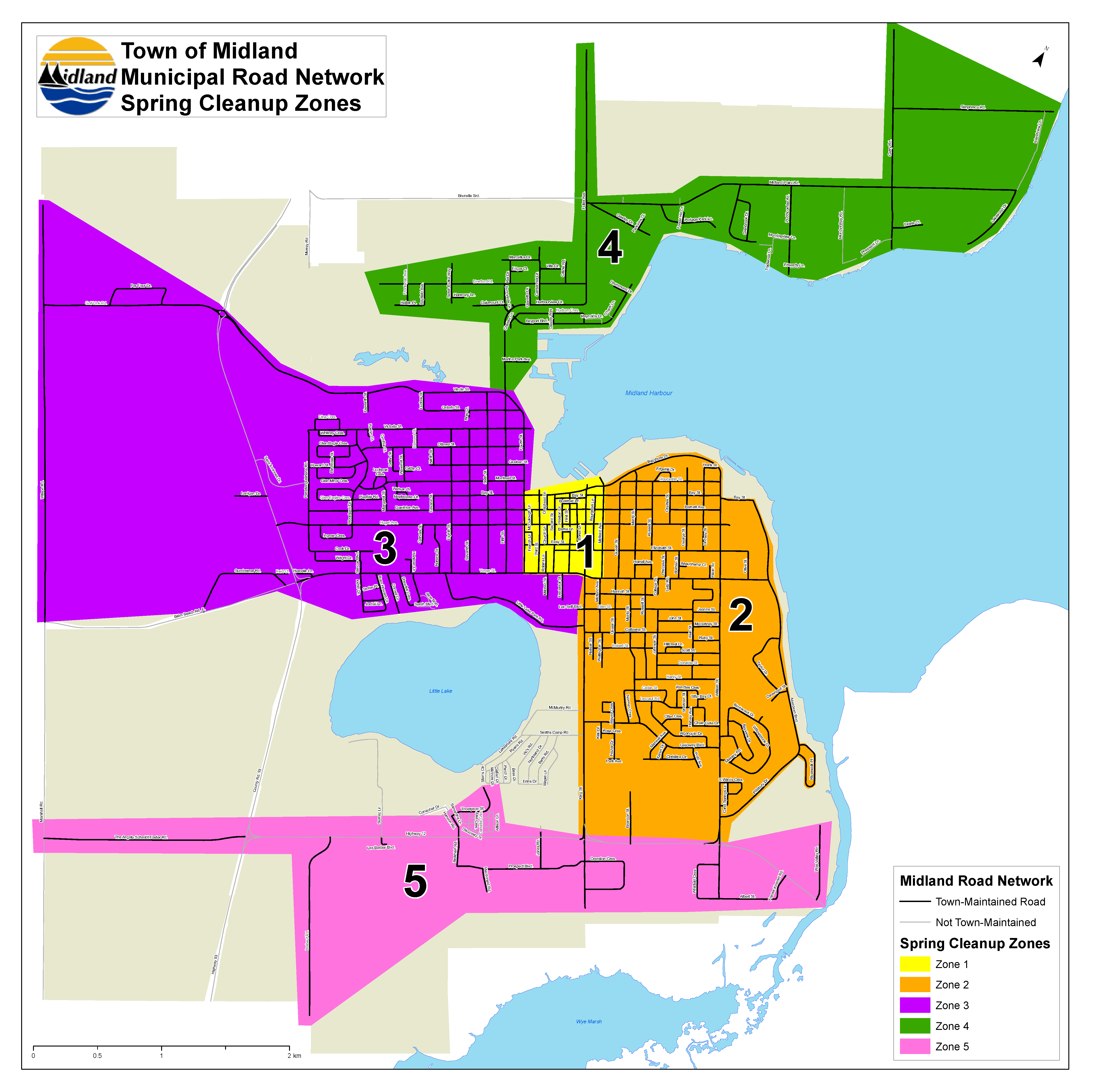 Spring Cleanup Zoning Map